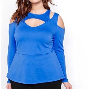 Michel Studio Multi-Strap Cutaway Cold Shoulder